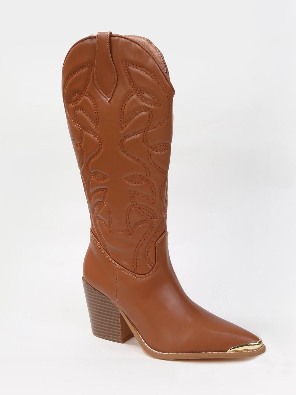 Berness Kate Metal Toe Cap Western Boots with Stitch Detailing